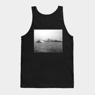 New York Skyline from Harbor, 1920. Vintage Photo Tank Top